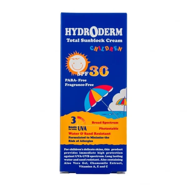 کرم ضد آفتاب کودکان هیدرودرم مدل Children SPF30